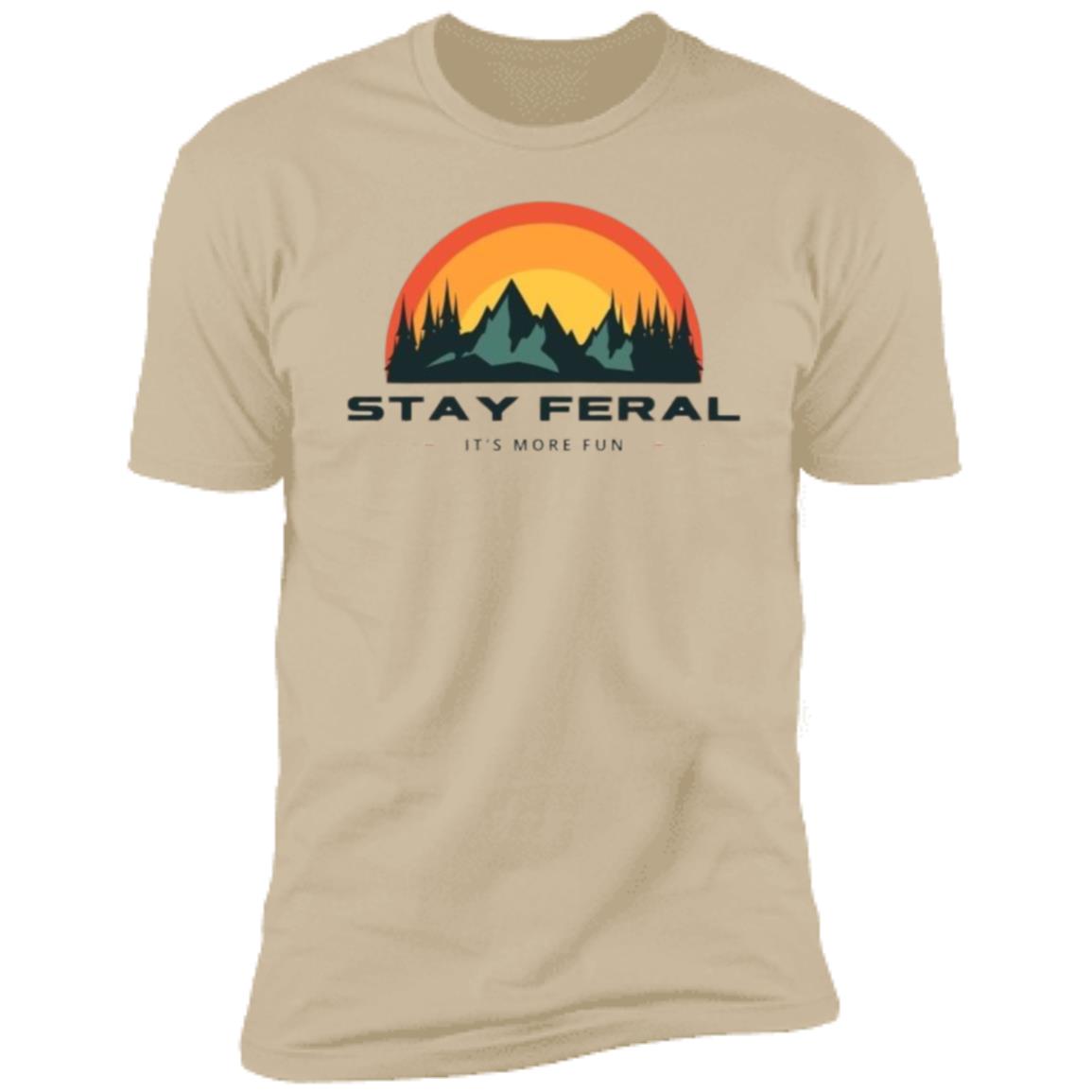 Stay Feral Mtns Half Circle T-Shirt