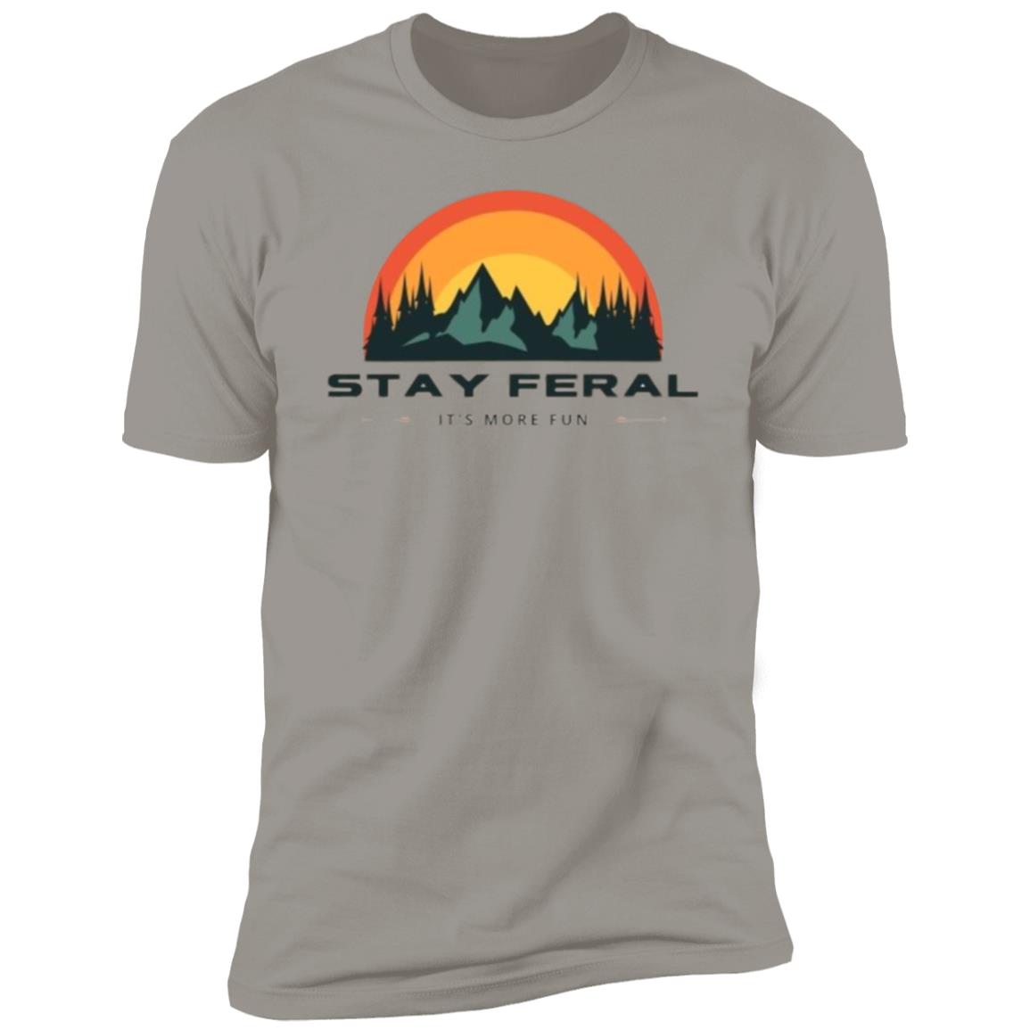 Stay Feral Mtns Half Circle T-Shirt