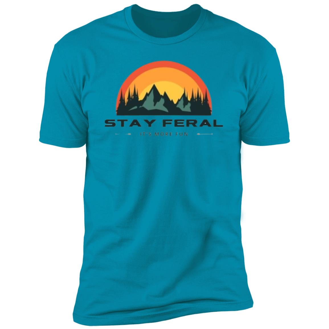 Stay Feral Mtns Half Circle T-Shirt