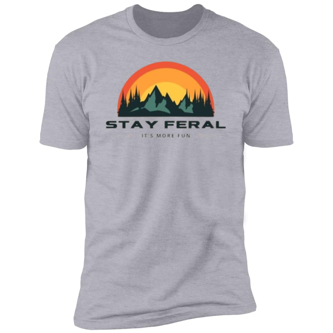 Stay Feral Mtns Half Circle T-Shirt