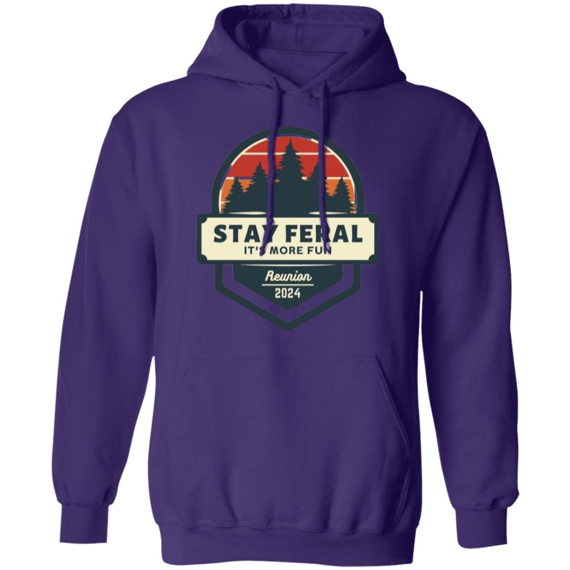 Stay Feral Pine Trees Hoodie