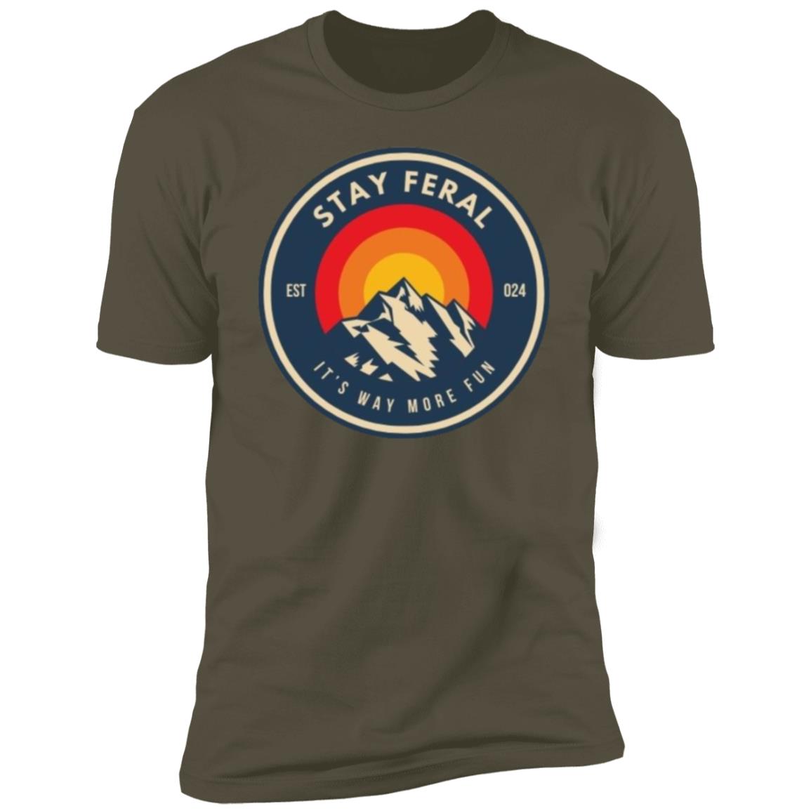 Stay Feral Mtns Circle T-Shirt