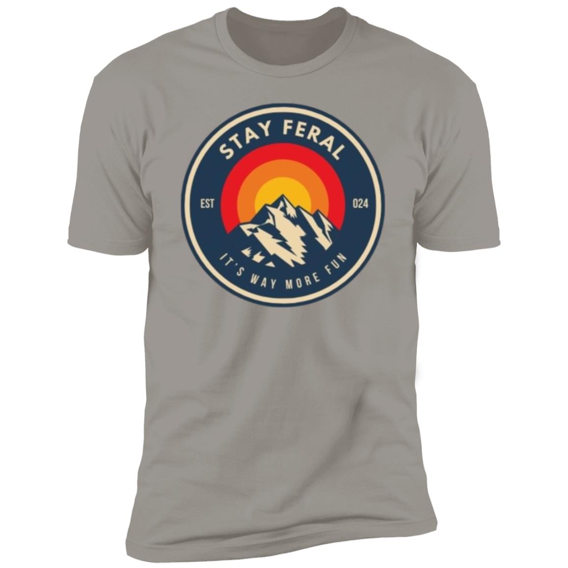 Stay Feral Mtns Circle T-Shirt