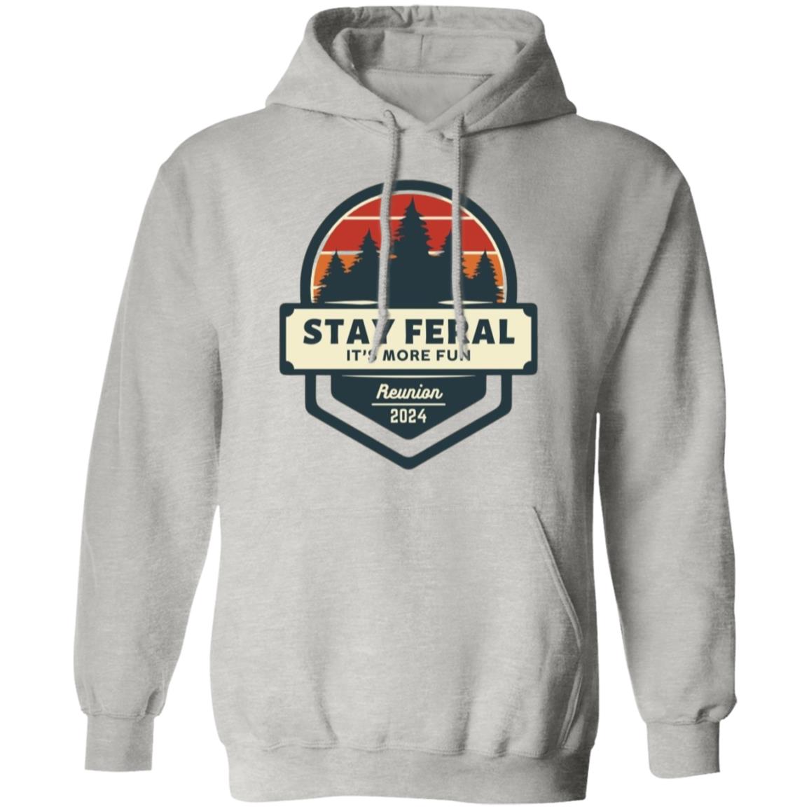 Stay Feral Pine Trees Hoodie