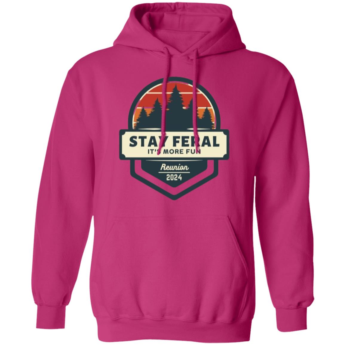 Stay Feral Pine Trees Hoodie