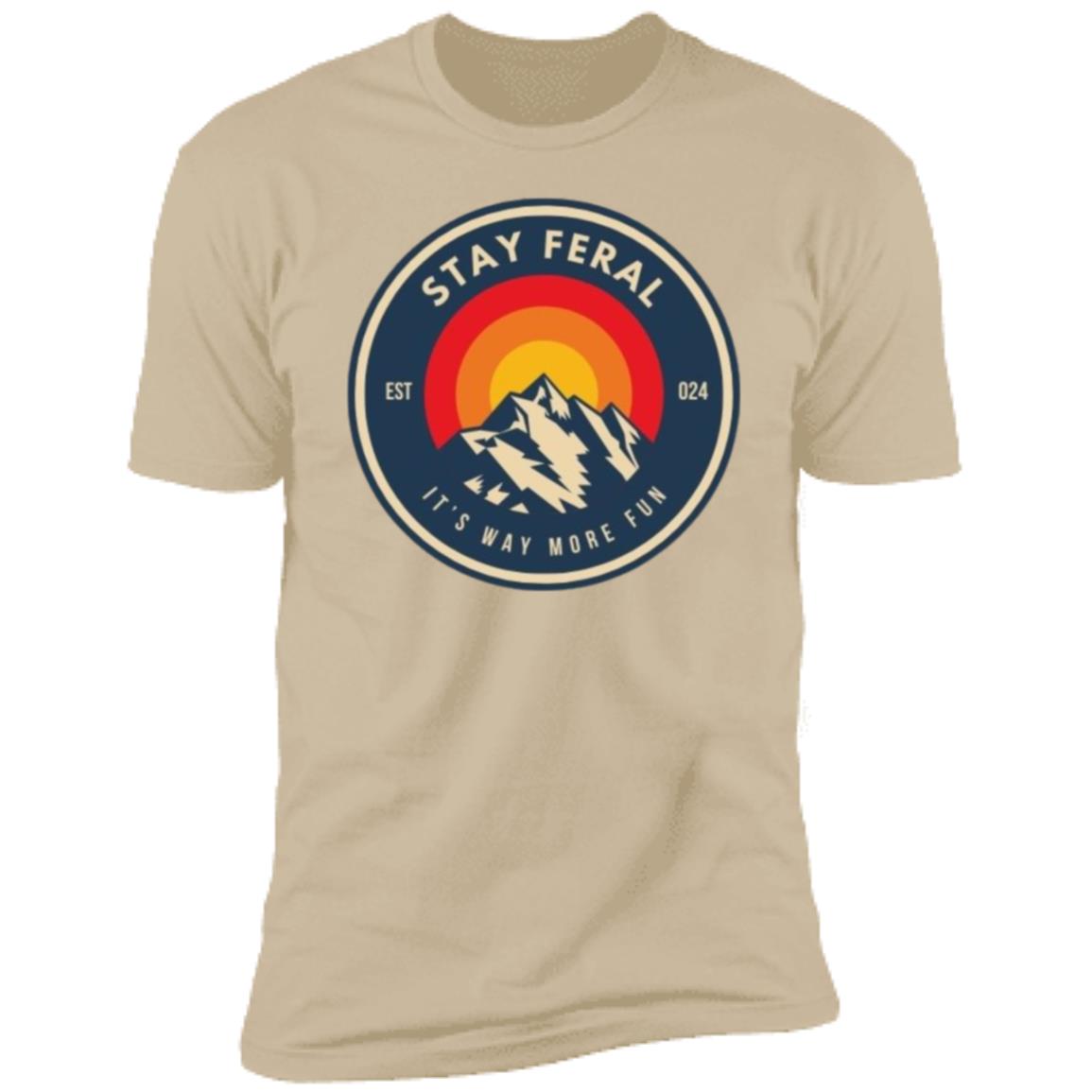 Stay Feral Mtns Circle T-Shirt